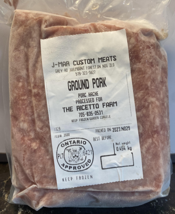 Pasture Raised Ground Pork, 1lb